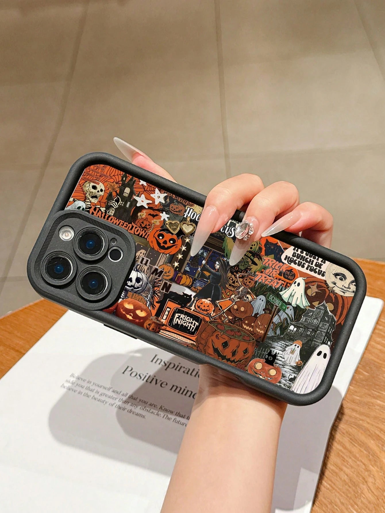 Halloween ArtFull Coverage Anti-Slip Shockproof TPU Phone Case, Simple And Fashionable, Compatible With IPhone 16/15/14/13/12/11 Pro Max/Pro/X/Xmax And All Galaxy Series, Hot Selling Item, Perfect Hal