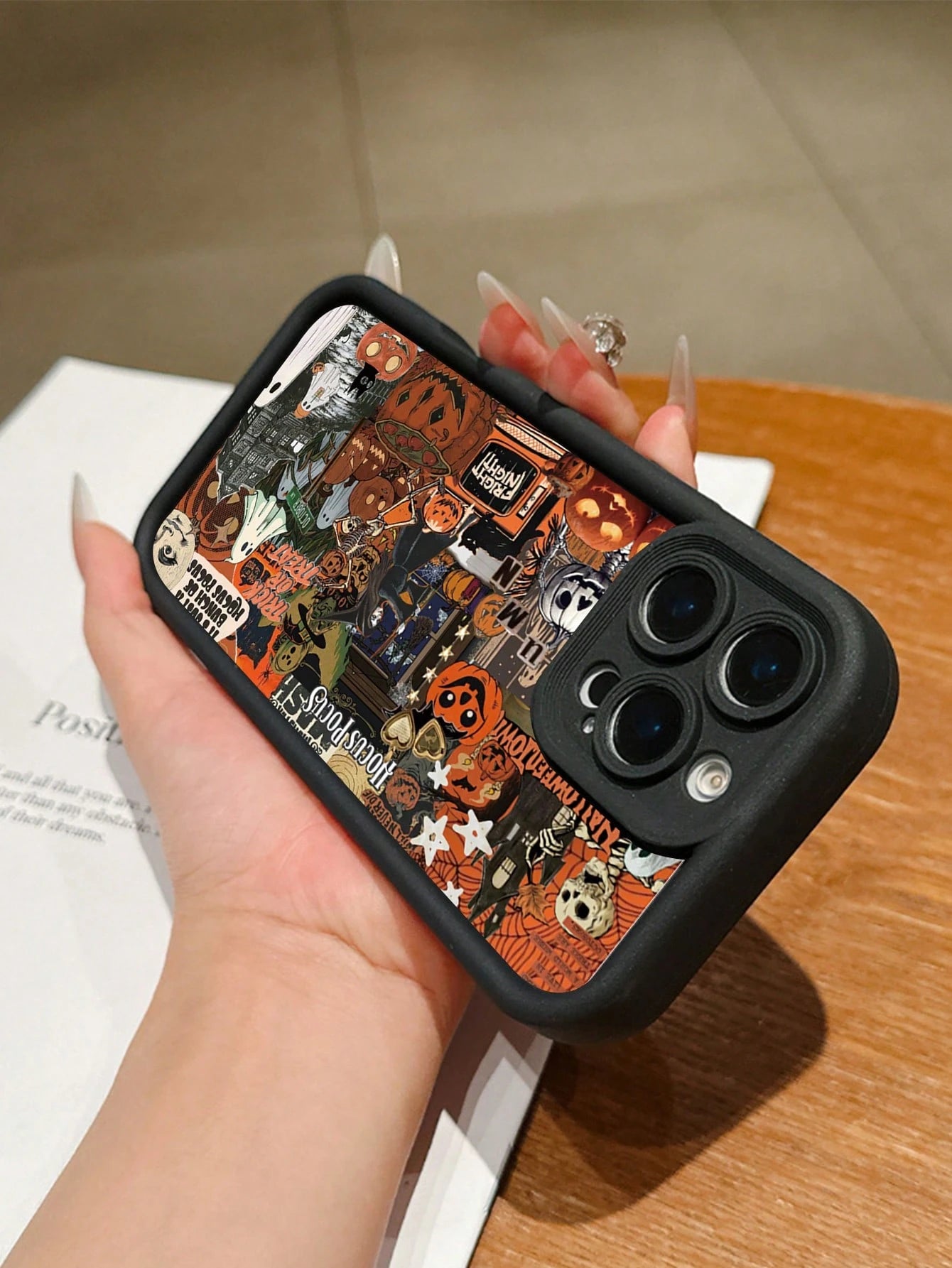 Halloween ArtFull Coverage Anti-Slip Shockproof TPU Phone Case, Simple And Fashionable, Compatible With IPhone 16/15/14/13/12/11 Pro Max/Pro/X/Xmax And All Galaxy Series, Hot Selling Item, Perfect Hal