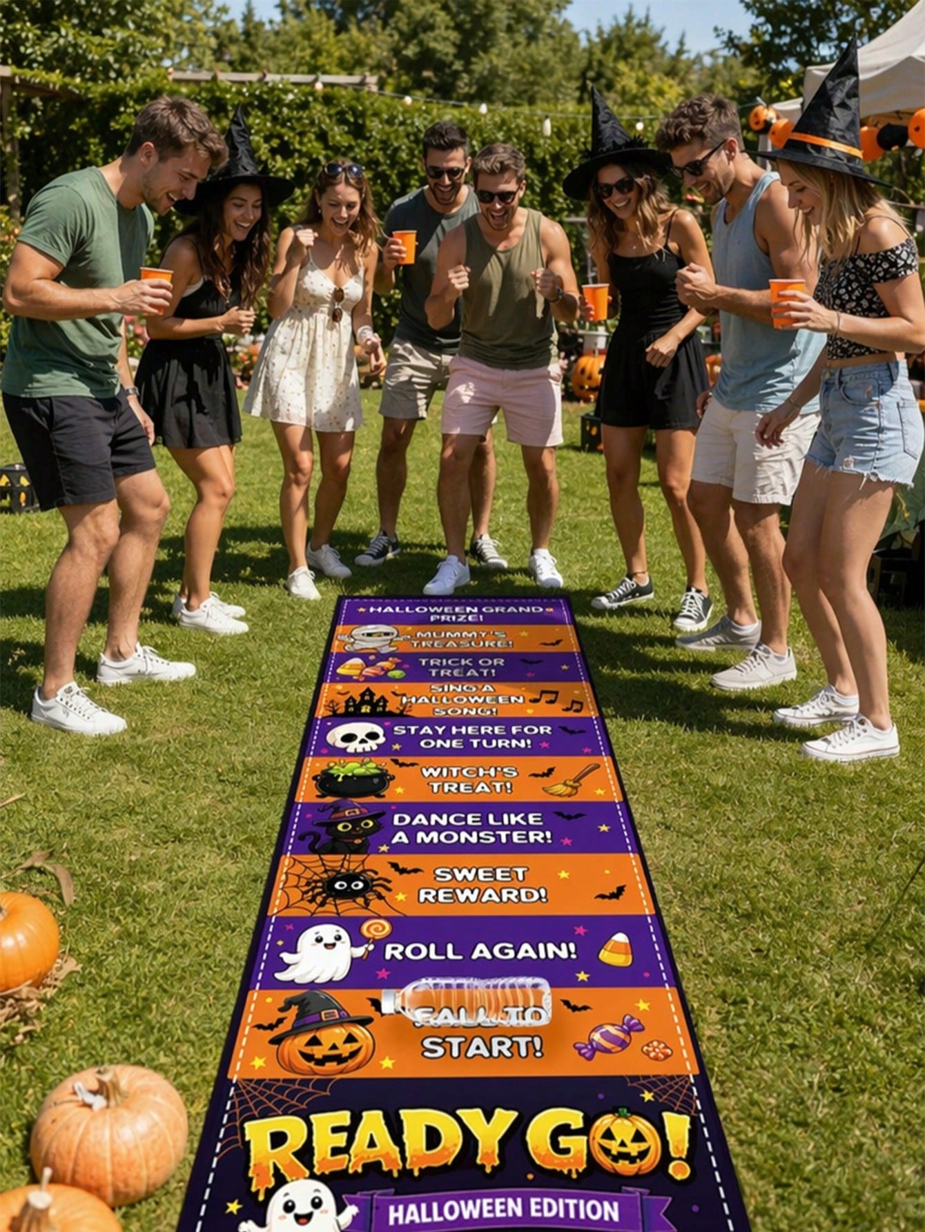 Halloween Funny Party Bottle Rolling Game, Halloween Party Candy Challenge Spinner, Rolling Game Prop, Suitable For Halloween Party Game, Halloween Party Favors, Halloween Party Supplies, Halloween Pa