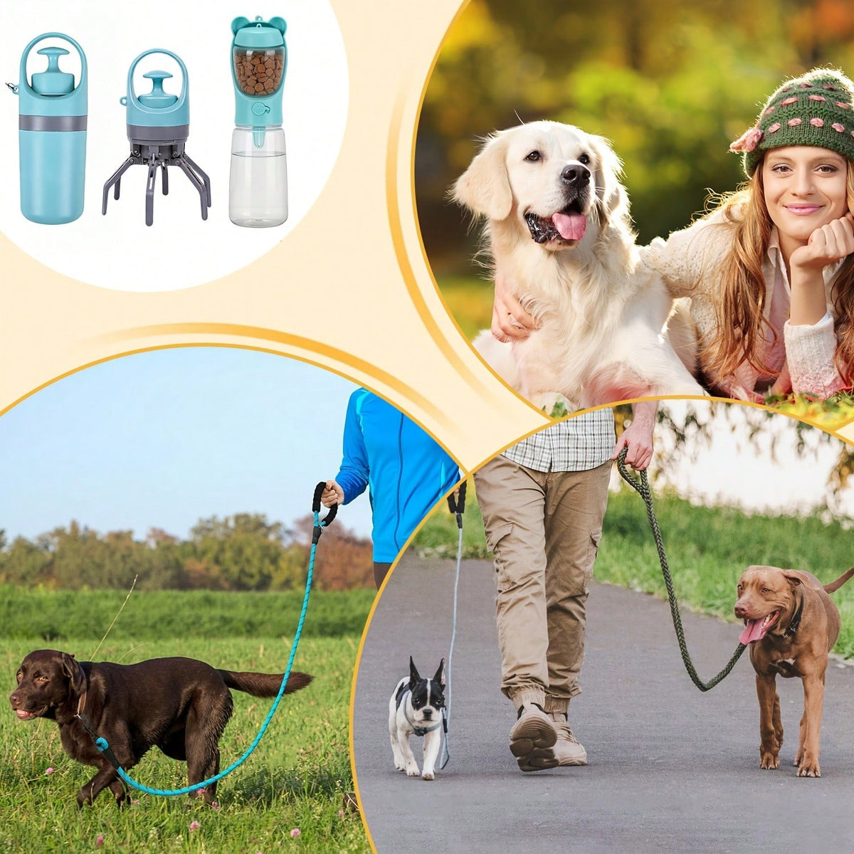Hands-Free Dog Waste Picker With Portable Design, Touchless Poop Scoop Tool, Compatible With Small, Medium, Large Dogs, Made For Cleaning Dog Waste At Parks And Outdoors(Random One)