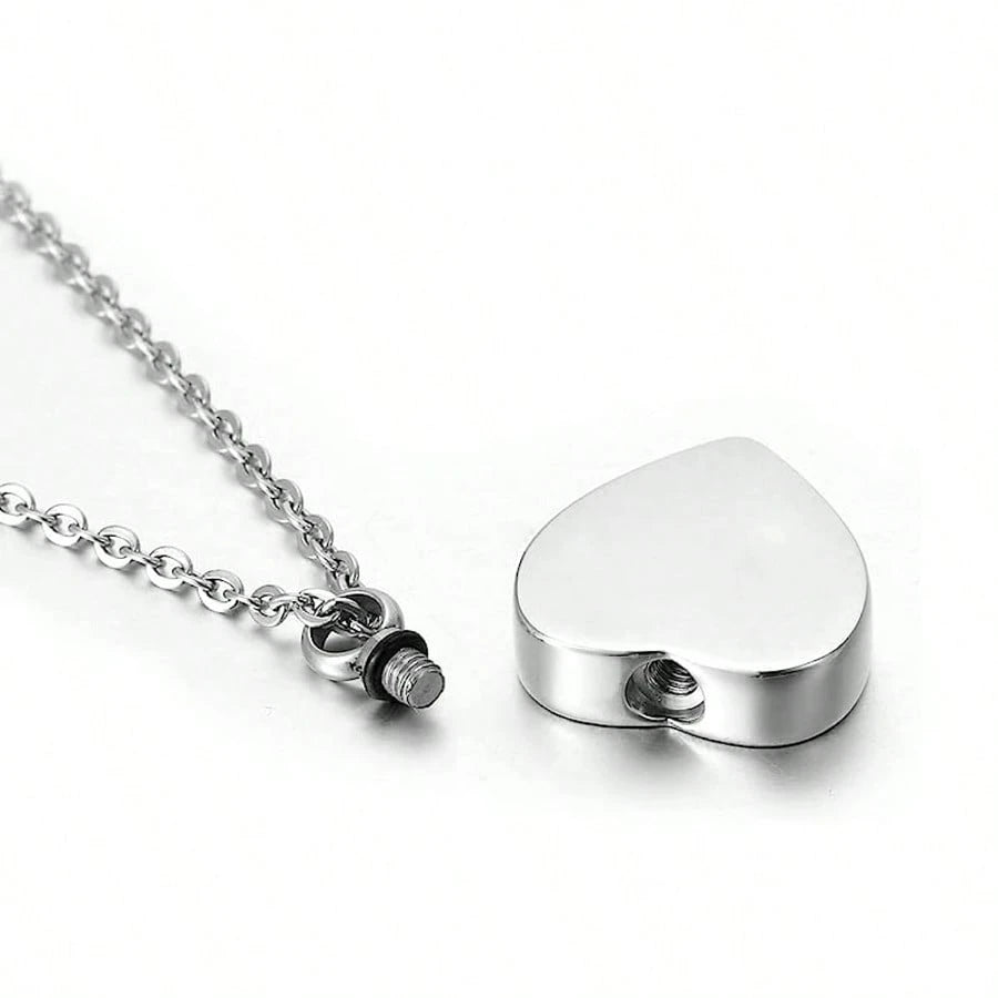 Heart Urn Necklace For Ashes Women Men Cremation Jewelry For Ashes Cremation Necklace In Memory Of Loved One Grandpa Grandma Dad Mom Uncle Aunt Brother Sister Daughter Son