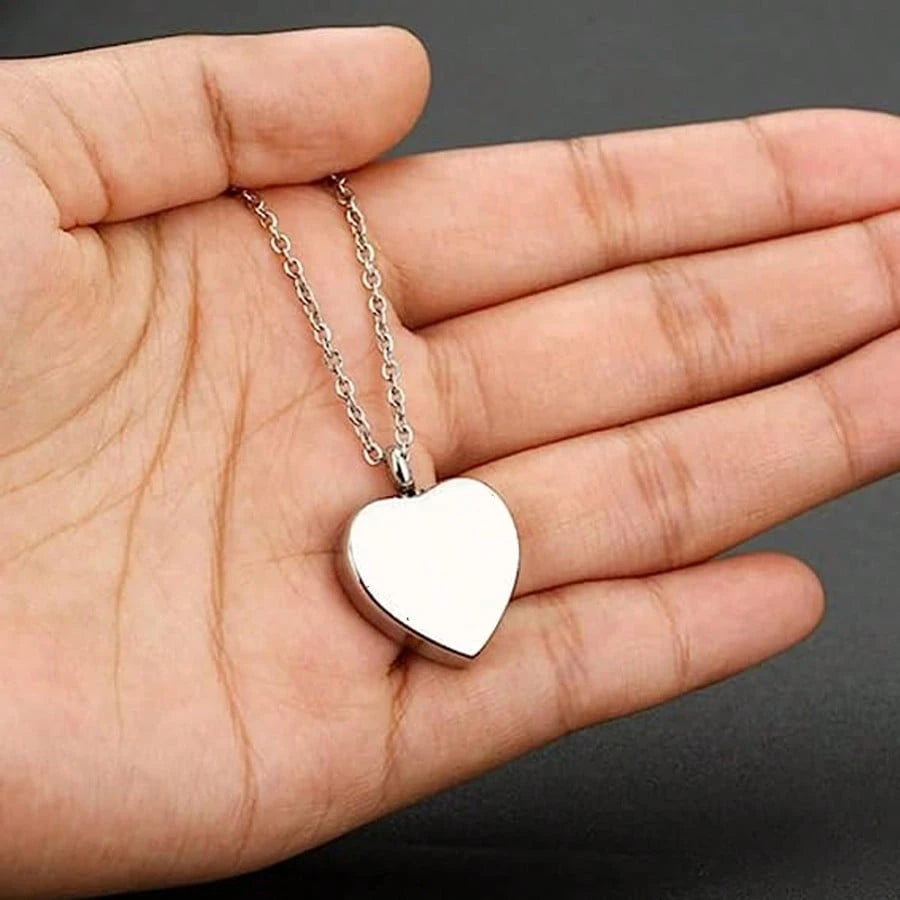 Heart Urn Necklace For Ashes Women Men Cremation Jewelry For Ashes Cremation Necklace In Memory Of Loved One Grandpa Grandma Dad Mom Uncle Aunt Brother Sister Daughter Son