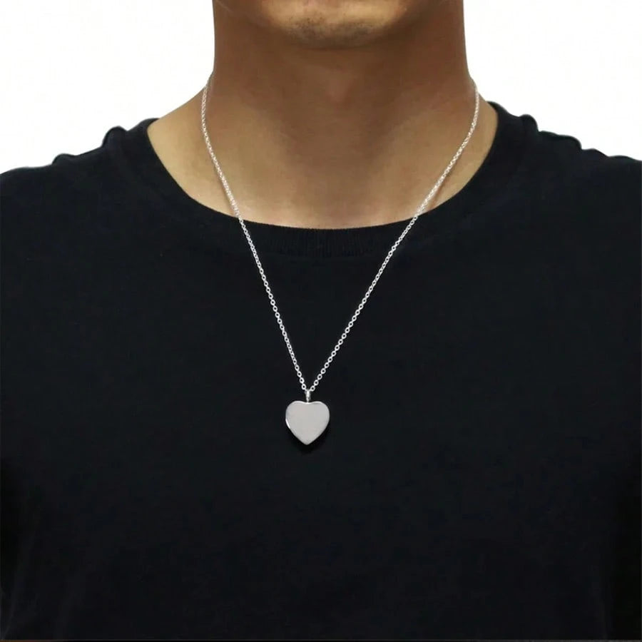 Heart Urn Necklace For Ashes Women Men Cremation Jewelry For Ashes Cremation Necklace In Memory Of Loved One Grandpa Grandma Dad Mom Uncle Aunt Brother Sister Daughter Son