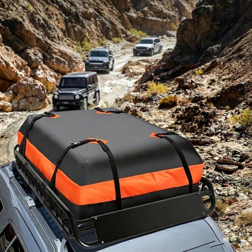 Heavy Duty Waterproof Car Roof Cargo Bag, Universal Roof Storage Bag, Dust-Proof Snow-Proof Rain-Proof Storage Carrier, Suitable For Long-Distance Driving And Family Vacations