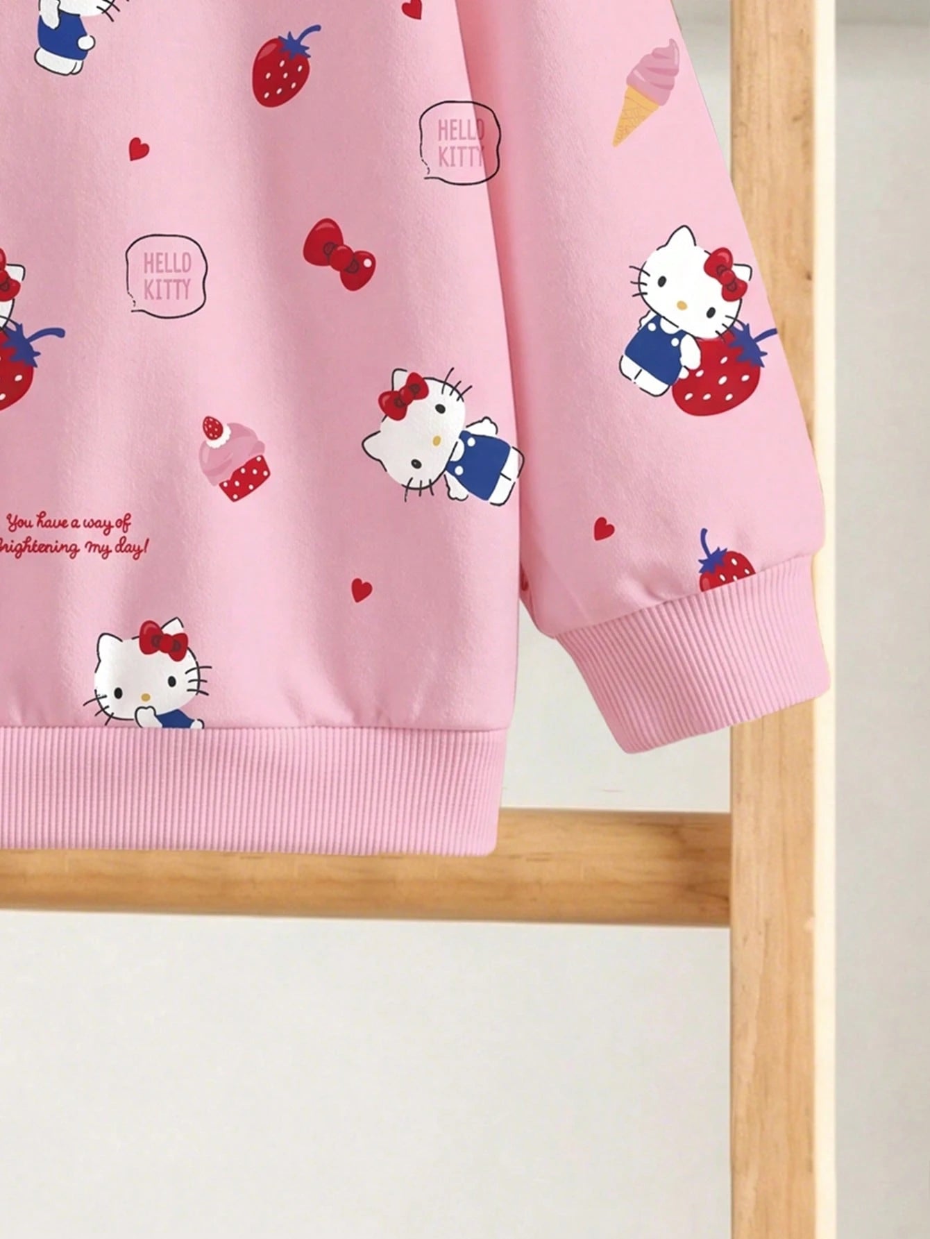 HELLO KITTY AND FRIENDS| GraphicGems Baby Girl Round Neck Cartoon Print Casual Daily Long Sleeve Sweatshirt