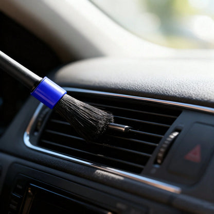 High-Quality Durable 19-Piece Car Cleaning Set, Including A High-Power Handheld Vacuum, Brushes, Cloths, And Dusters.