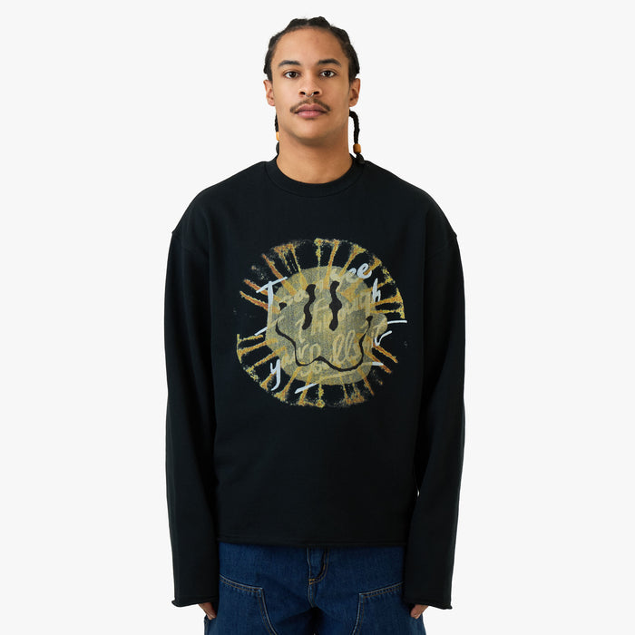 Honor The Gift I Can See Through Your Bullshit Crewneck / Black