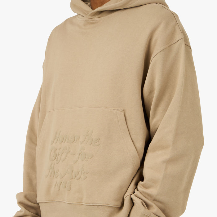 Honor The Gift Reverse Hoodie Pebble