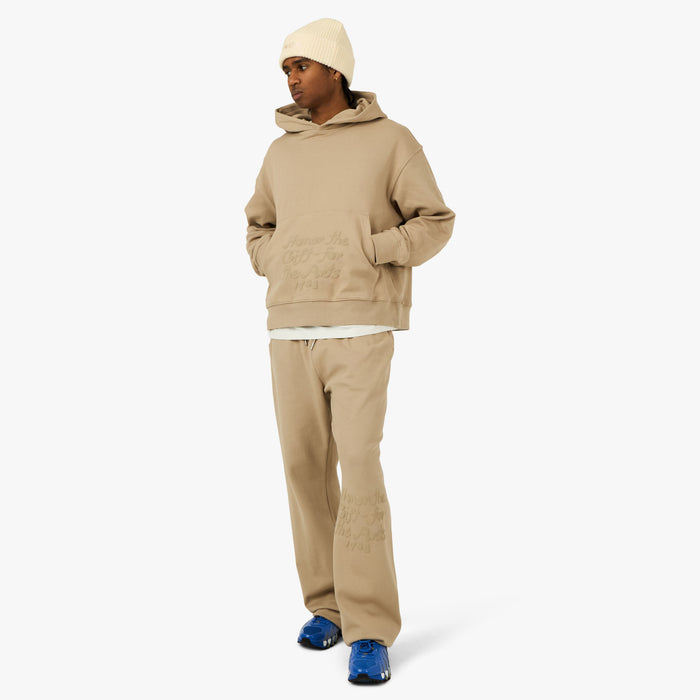 Honor The Gift Reverse Hoodie Pebble