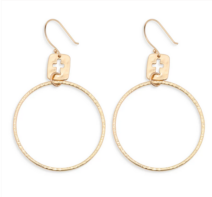 Jordan Hoop Open Cross Gold