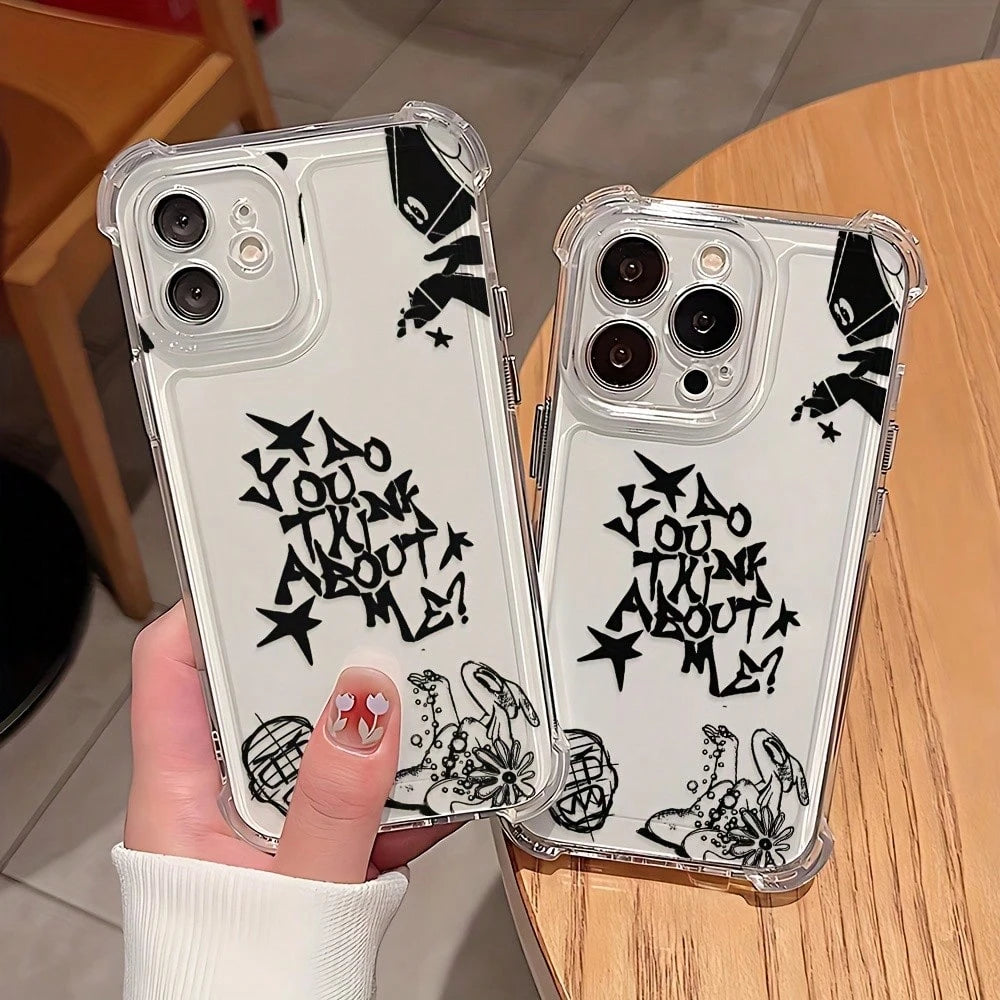 Hot Selling ATP Album NSQK Phone Case For 17 16e 16 15 14 13 12 11 Mini Pro Max Air X XR XSMAX 8 7 Plus Shockproof Transparent Soft Back Case, Daily Use Case, Anime Theme, Durable Material, UV Printi