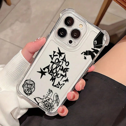 Hot Selling ATP Album NSQK Phone Case For 17 16e 16 15 14 13 12 11 Mini Pro Max Air X XR XSMAX 8 7 Plus Shockproof Transparent Soft Back Case, Daily Use Case, Anime Theme, Durable Material, UV Printi