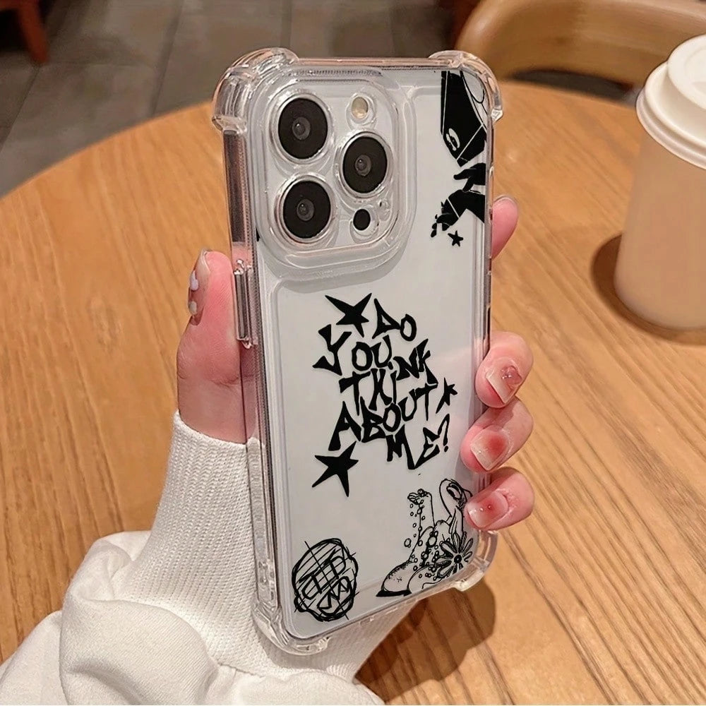 Hot Selling ATP Album NSQK Phone Case For 17 16e 16 15 14 13 12 11 Mini Pro Max Air X XR XSMAX 8 7 Plus Shockproof Transparent Soft Back Case, Daily Use Case, Anime Theme, Durable Material, UV Printi