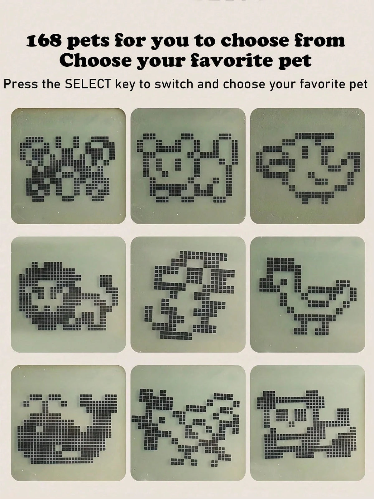 Hot Selling Electronic Pet Handheld Retro Game Console, Children's Educational Toy, Pendant Gift, Mini Electronic Pet, Student Game Console, Children's Gift