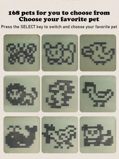 Hot Selling Electronic Pet Handheld Retro Game Console, Children's Educational Toy, Pendant Gift, Mini Electronic Pet, Student Game Console, Children's Gift
