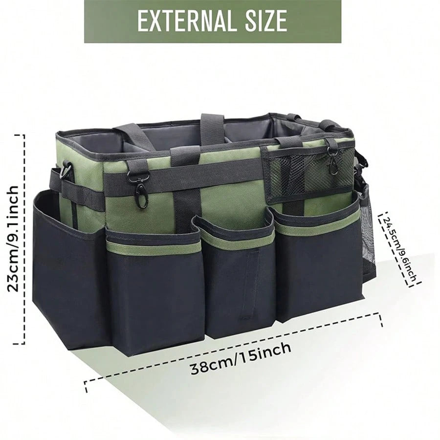 Household Sink And Car Cleaning Tool Storage Bag Portable Wearable Storage Box With Shoulder Strap Large Capacity Tool Kit