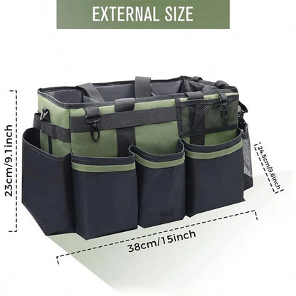 Household Sink And Car Cleaning Tool Storage Bag Portable Wearable Storage Box With Shoulder Strap Large Capacity Tool Kit
