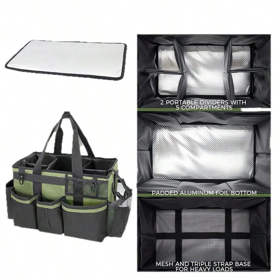 Household Sink And Car Cleaning Tool Storage Bag Portable Wearable Storage Box With Shoulder Strap Large Capacity Tool Kit