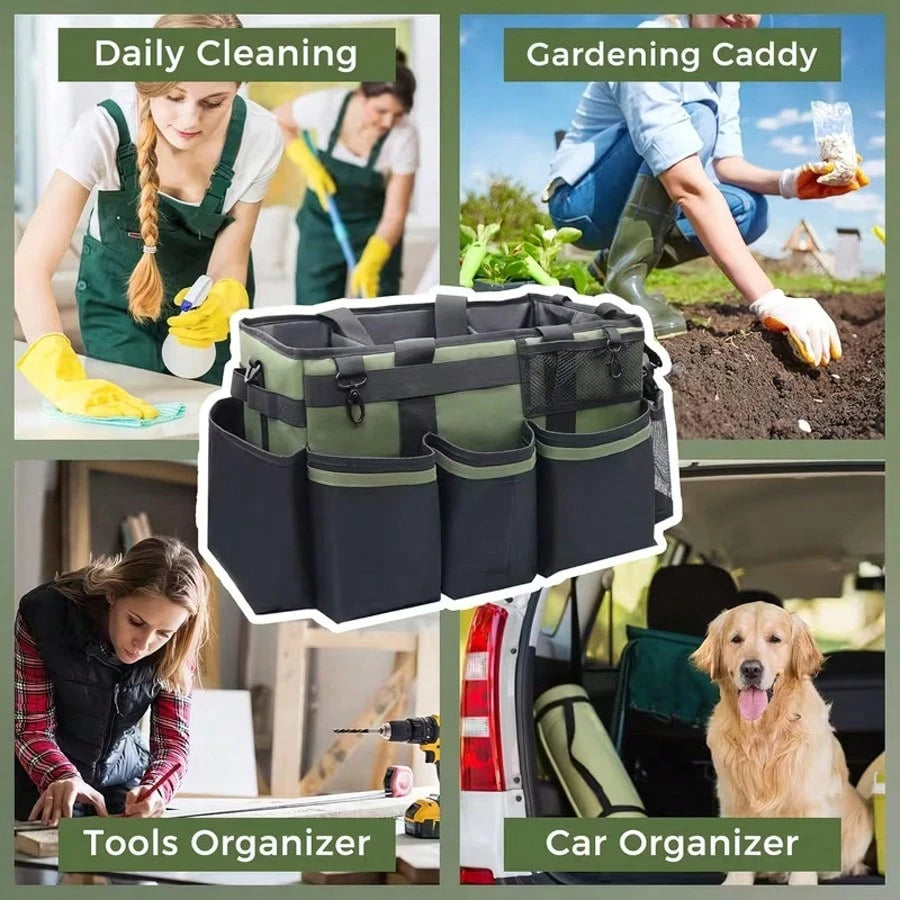 Household Sink And Car Cleaning Tool Storage Bag Portable Wearable Storage Box With Shoulder Strap Large Capacity Tool Kit