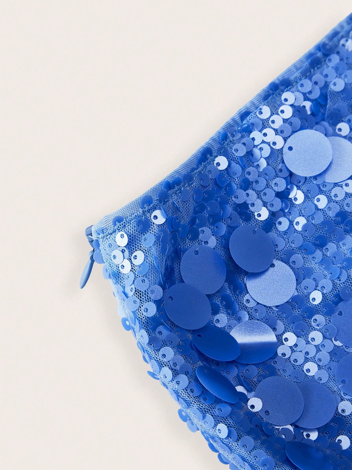 ICON Blue Bodycon High Waist Super Short Women's Mini Skirt Party Autumn Sequin