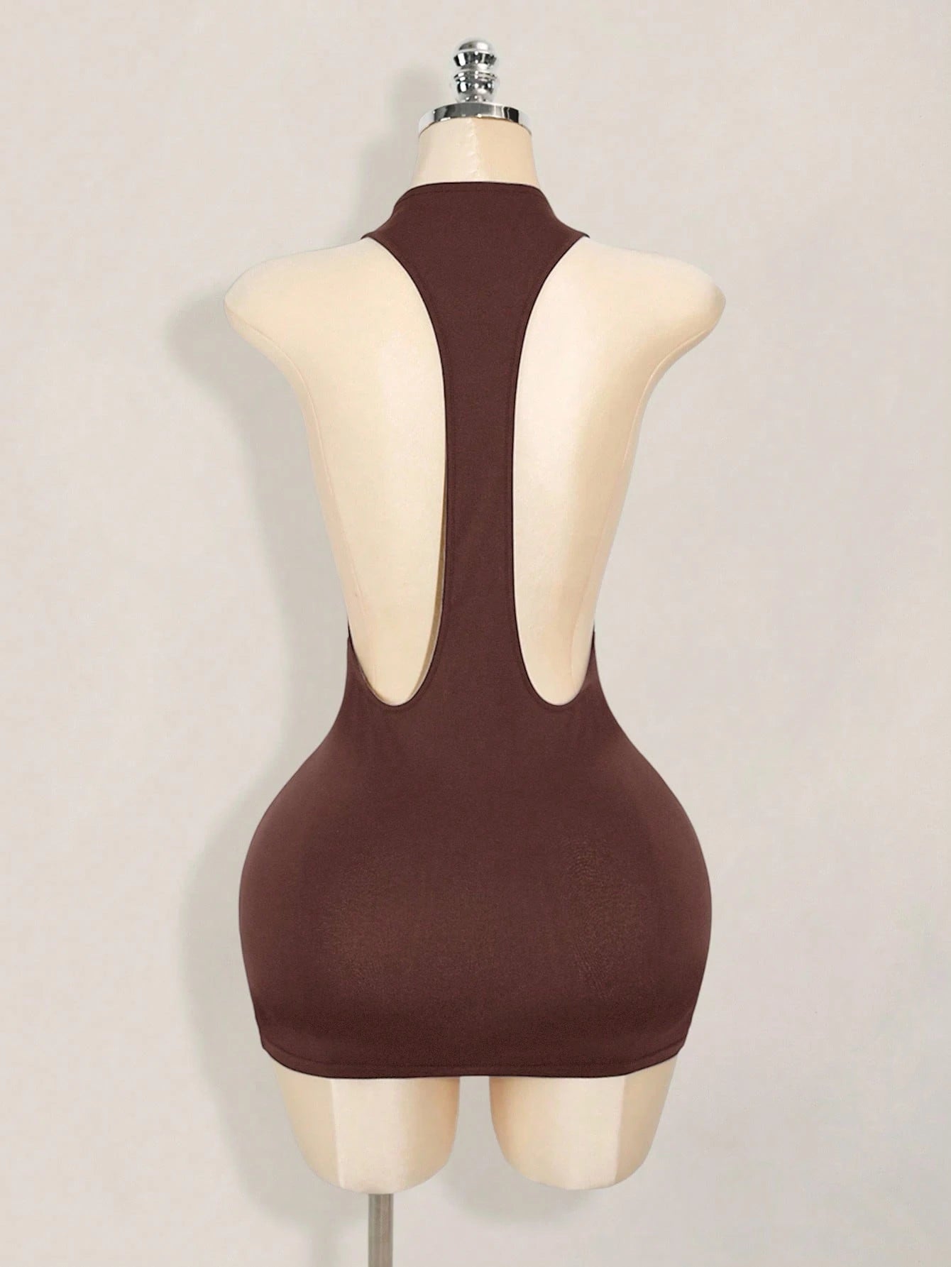 ICON Solid Color Criss-Cross Backless Sexy Casual Mini Dress,Dresses For Women Party