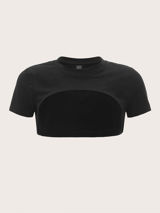 ICON Solid Crop Shrug Top