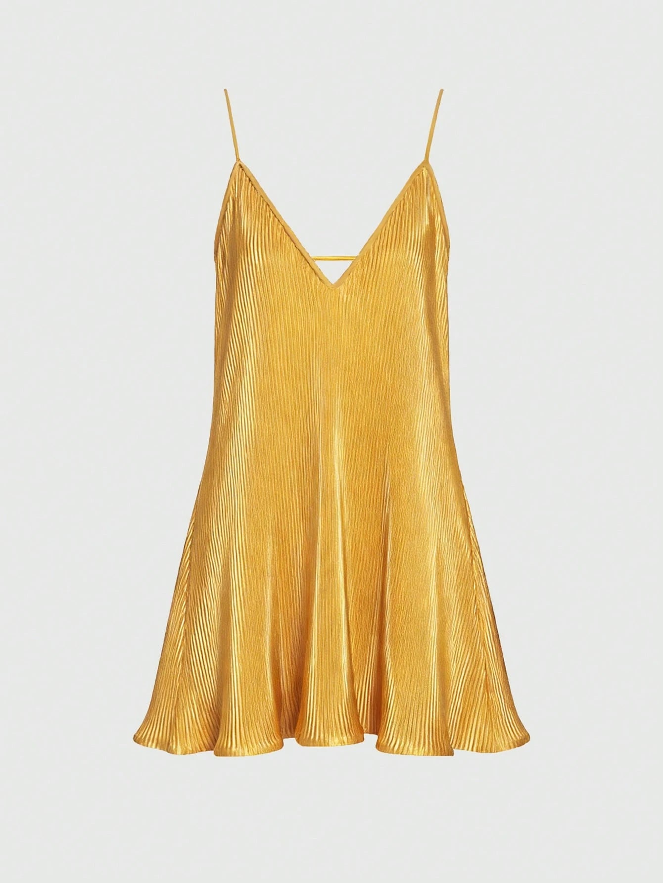 INAWLY Solid Color Casual Elegant Versatile Summer Sleeveless Dress Mustard Yellow Holiday Holiday Vacation