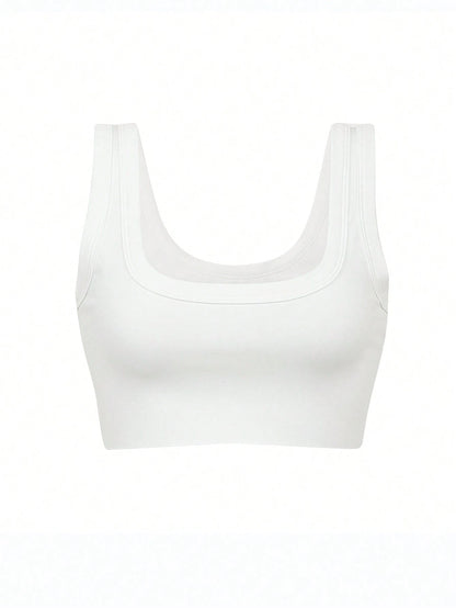 INAWLY Women's Solid Color Simple Daily Tank Top