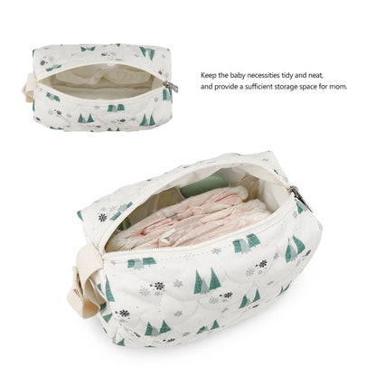 INS Printing Korean Style Diaper Organizer Bag, Baby Diaper Changing Supplies Storage Hanging Bag