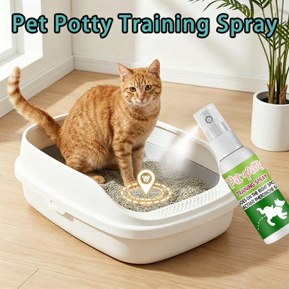 Instant Spot Guidance Pet Potty Training Spray,Helps Puppies And Kittens Recognize The Right Indoor Spot Faster,Clean, Quick, Non-Messy Daily Home Routine For Dogs And Cats