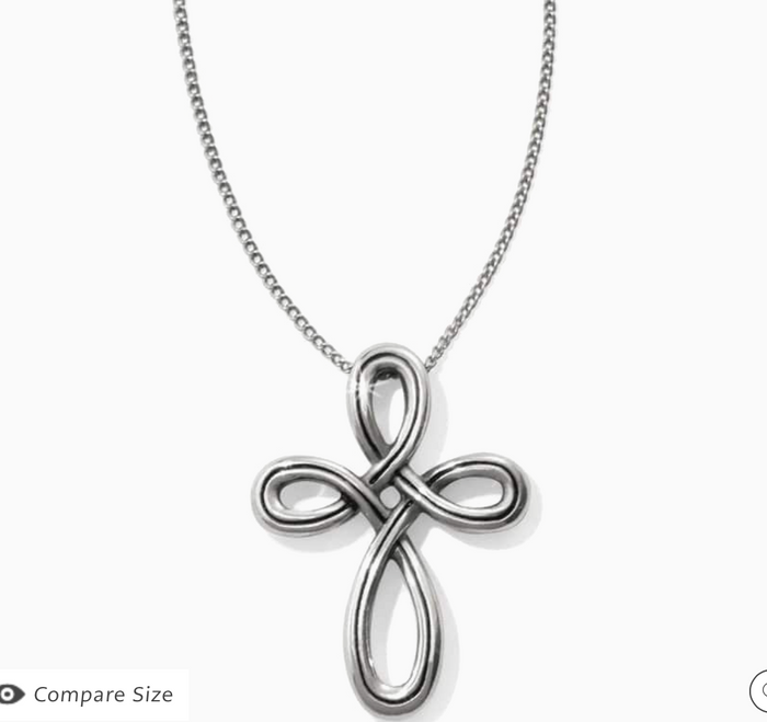 Interlok Petite Cross Necklace Silver OS