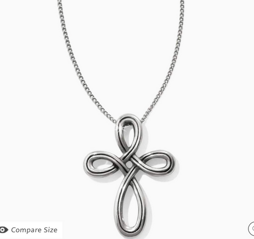 Interlok Petite Cross Necklace Silver OS