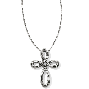Interlok Petite Cross Necklace Silver OS