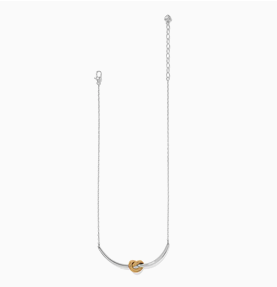 Interlok Single Knot Two Tone Necklace