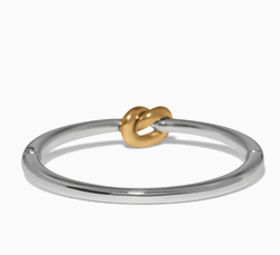 Interlok Single Know Two Tone Hinge Bangle
