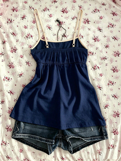 IslaSuriya Summer Casual Retro Y2K Striped Women's Camisole Tank Top