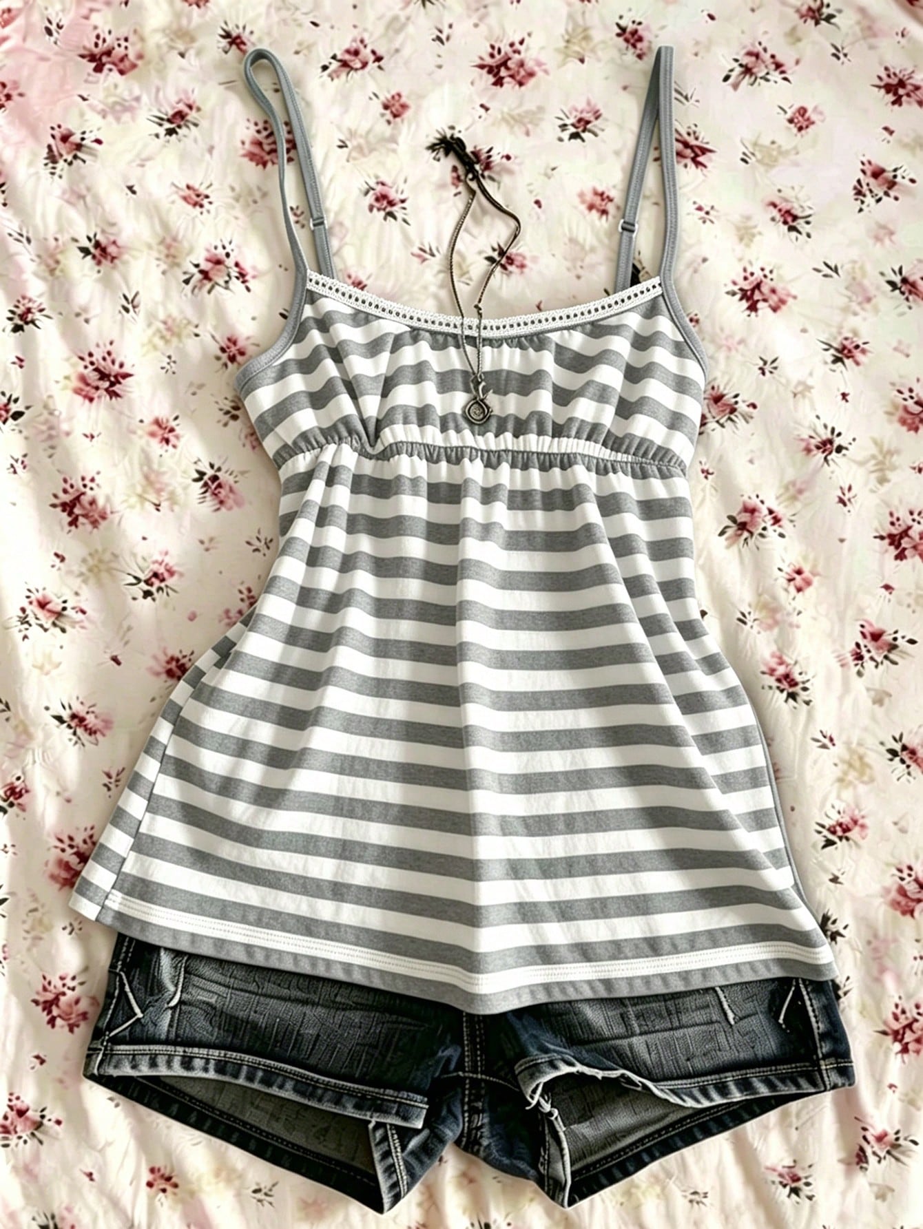 IslaSuriya Summer Casual Retro Y2K Striped Women's Camisole Tank Top
