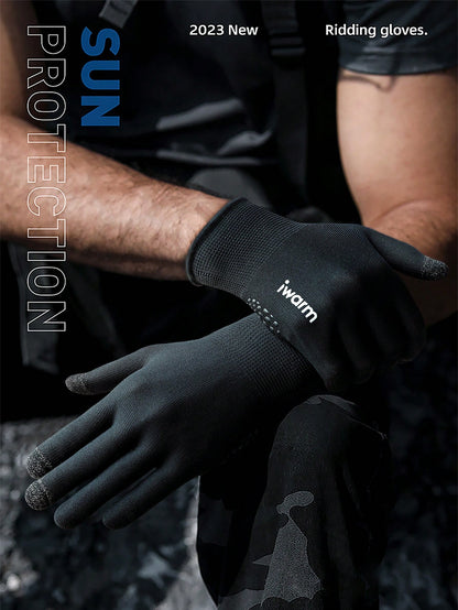 iwarm 1pair Men Letter Graphic Winter Gloves