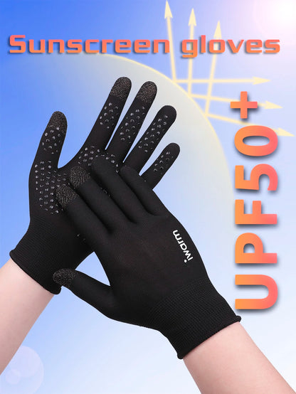 iwarm 1pair Men Letter Graphic Winter Gloves