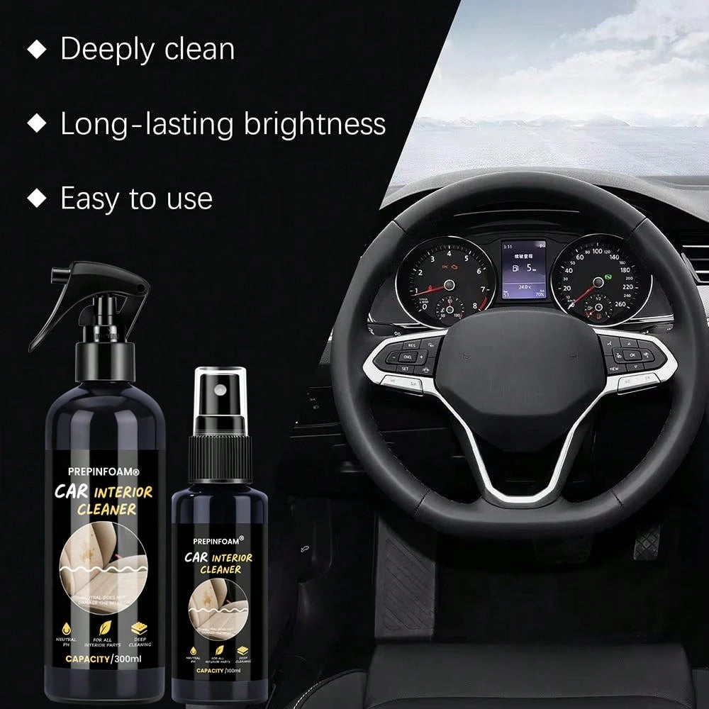 JB-XPCS Car Interior Cleaner, Powerful Stain Removal Without Damaging Interior, Full-Effect Cleaning For Ceiling, Seats & Floor Mats