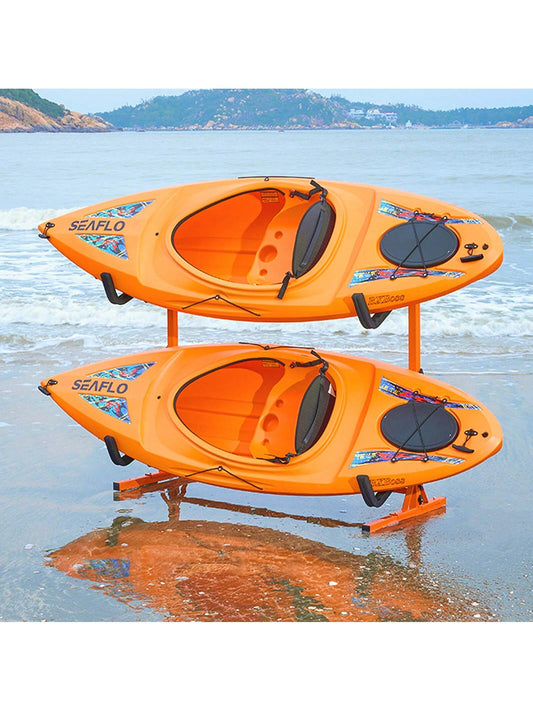 Kayak Storage Rack, Overhead Kayak Holder Hanger, Wall Kayak Storage Rack, Freestanding Kayak Storage Rack, For 2/4 Kayak Canoe S U P, Adjustable Height Width, With Padded Arms, For Indoor Outdoor Sto