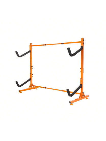 Kayak Storage Rack, Overhead Kayak Holder Hanger, Wall Kayak Storage Rack, Freestanding Kayak Storage Rack, For 2/4 Kayak Canoe S U P, Adjustable Height Width, With Padded Arms, For Indoor Outdoor Sto