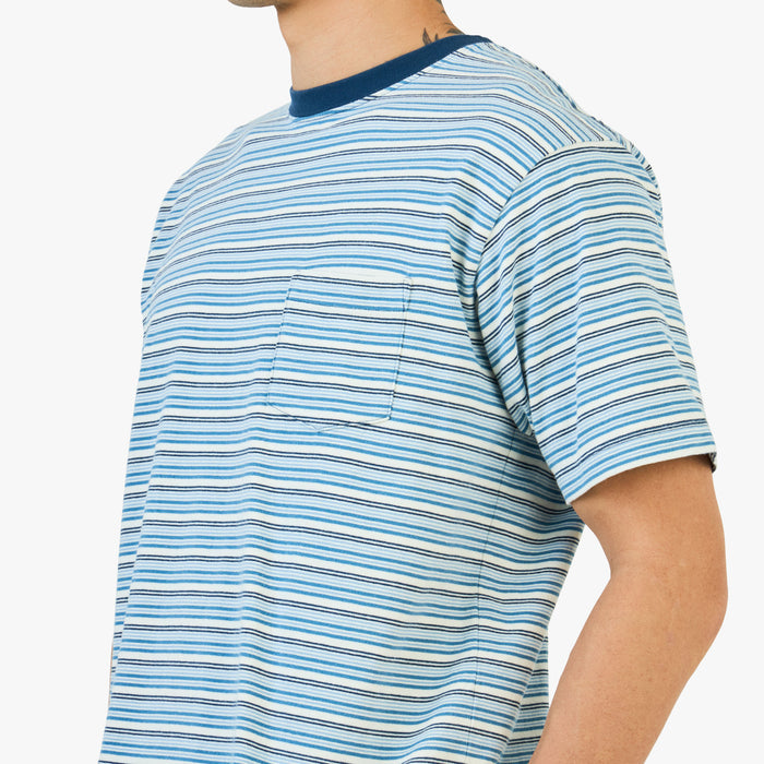 KHAKIS Border T-Shirt /  Blue