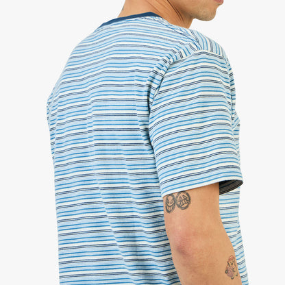 KHAKIS Border T-Shirt /  Blue