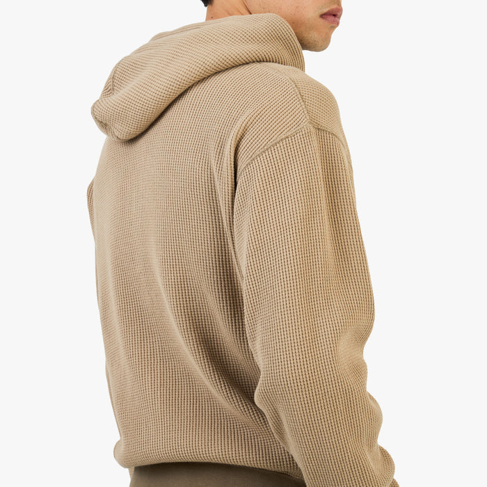 KHAKIS Waffle Full-Zip Hoodie / Tan