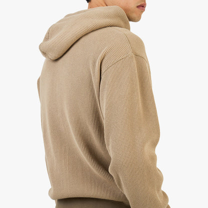 KHAKIS Waffle Full-Zip Hoodie / Tan