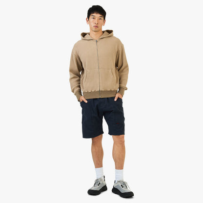 KHAKIS Waffle Full-Zip Hoodie / Tan