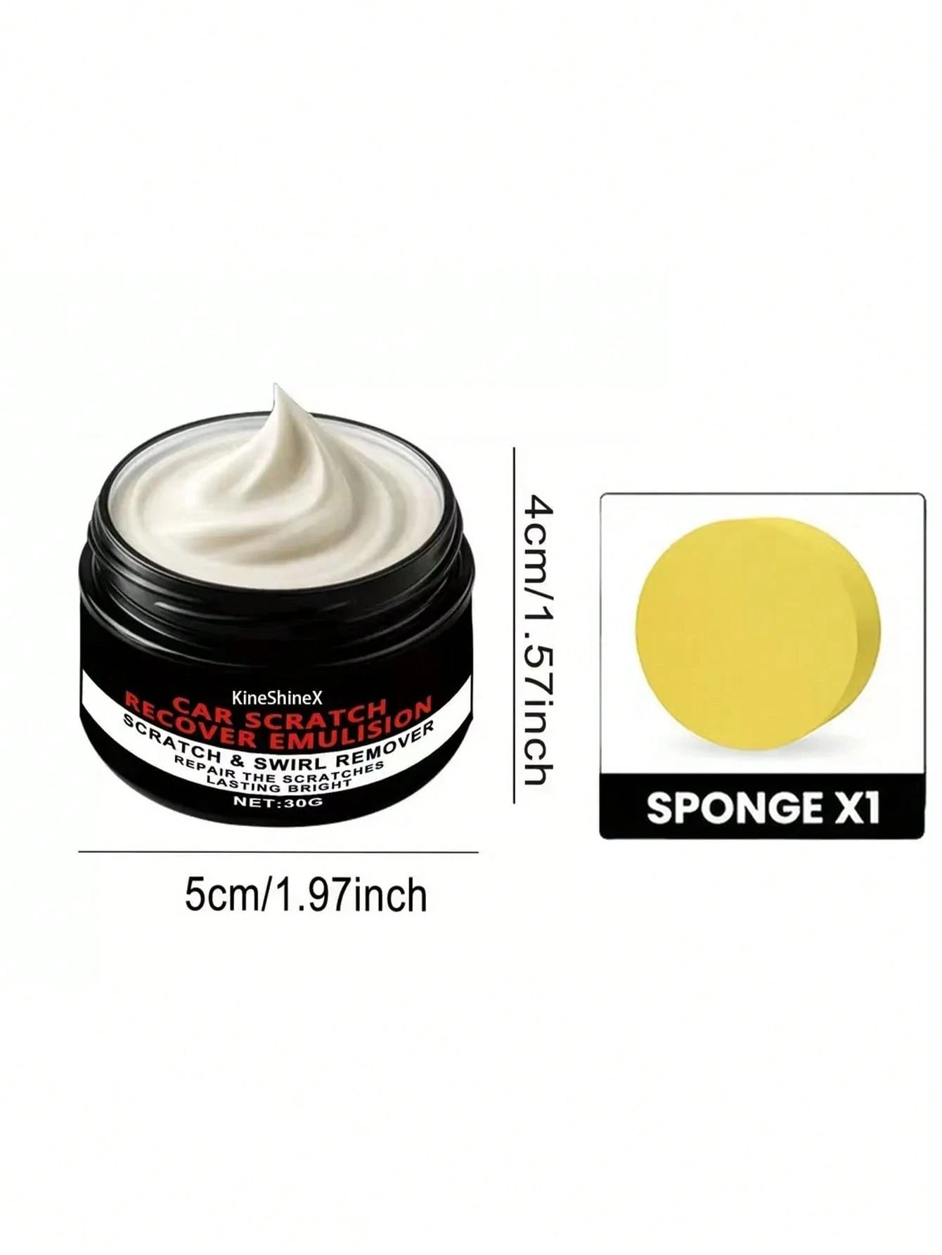 KineShineX Car, Motorcycle, Electric Vehicle And Truck Scratch Repair Paste, Car Scratch Repair Agent, Car Polishing And Repair Paste, Car Paint Wax, Car Accessories, Holiday And Birthday Gifts, Make