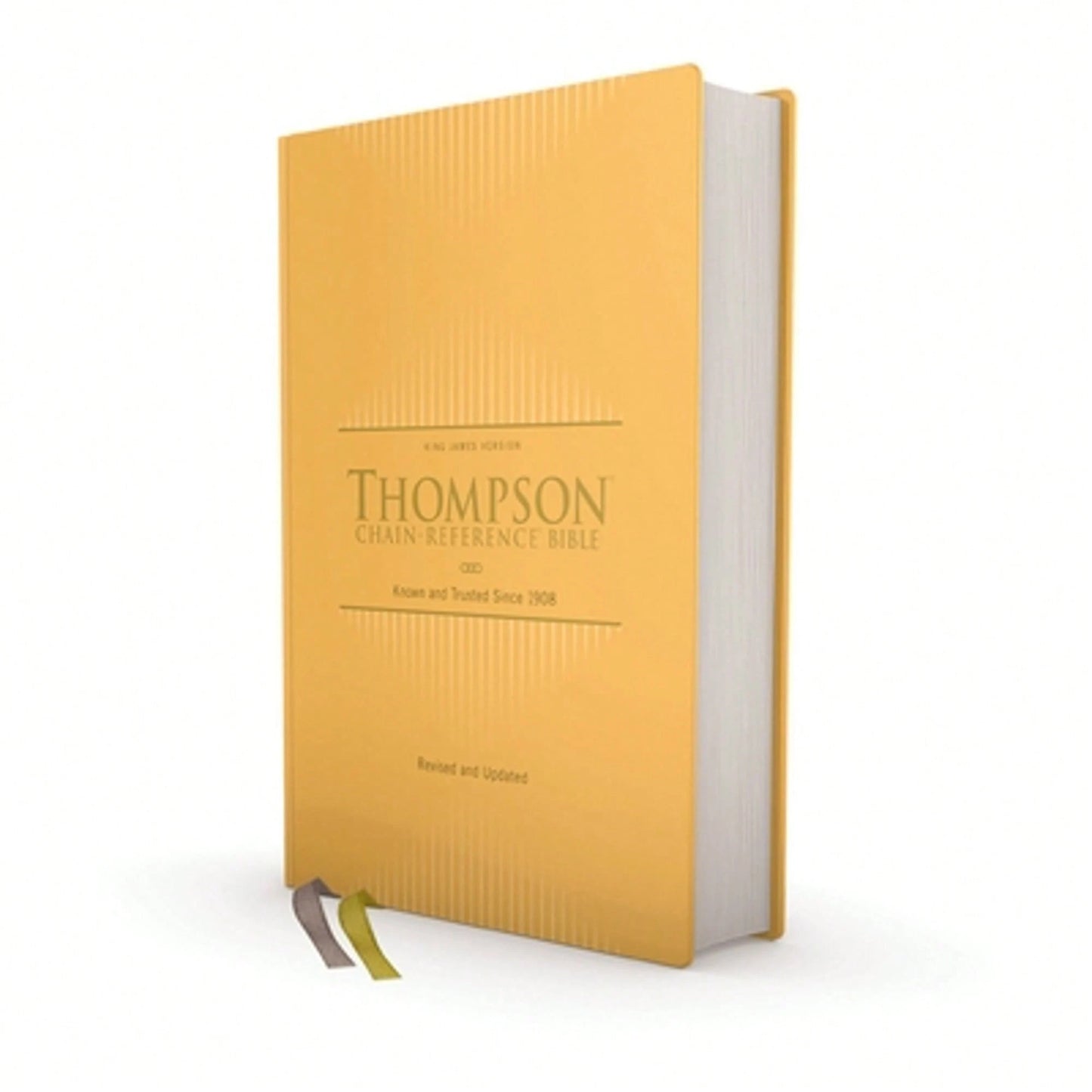 Kjv, Thompson Chain-Reference Bible, Hardcover, Yellow Gold, Red Letter, Comfort Print (Hardcover) By Dr. Frank Charles Thompson, Zondervan