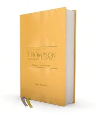 Kjv, Thompson Chain-Reference Bible, Hardcover, Yellow Gold, Red Letter, Comfort Print (Hardcover) By Dr. Frank Charles Thompson, Zondervan